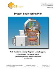 System Engineering Plan - The Advanced Technology Solar ...