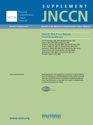 NCCN Task Force Report: Oral Chemotherapy - National ...