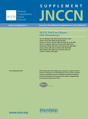 NCCN Task Force Report: Oral Chemotherapy - National ...