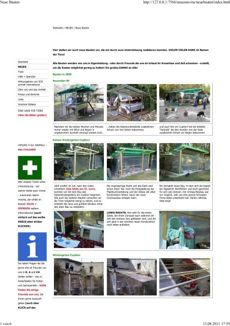 neue Bauten bis einschl2009.pdf - SOS animali international