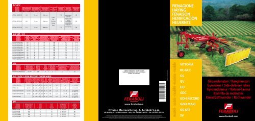 fienagione haying fenaison henificaciÃ³n heuernte - Feraboli