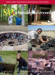 SAA Archaeological Record - Society for American Archaeology