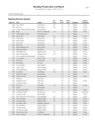 AR Quiz List by Book Level - CMS School Web Sites