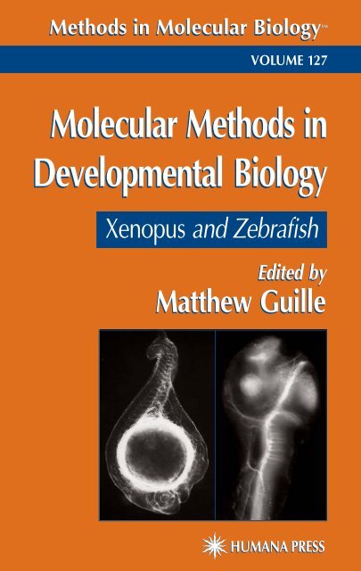Molecular Methods in Developmental Biology Molecular Methods in ...