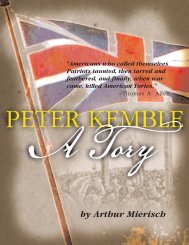 Peter Kemble: Tory - Garden State Legacy