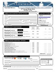 ShowCare Lead Retrieval Order Forms