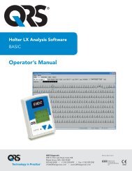 Operator's Manual - QRS Diagnostic