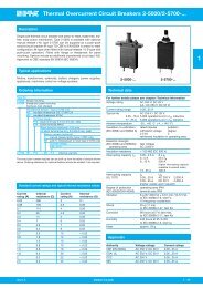 Thermal Overcurrent Circuit Breakers 2-5000/2-5700-... 1