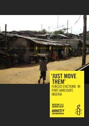 'just move them' - Amnesty International