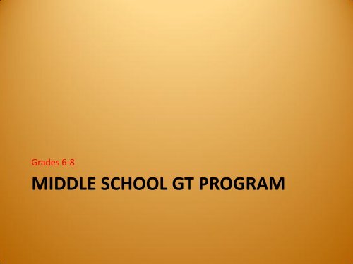 Gifted Education in Coppell ISD - Coppell Independent School District