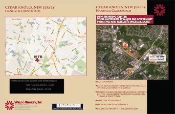 cedar knolls, new jersey cedar knolls, new jersey - Welco Realty, Inc