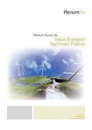 Plenum Life - Neue Energien Sachwert Polizze - Nucleus Life AG