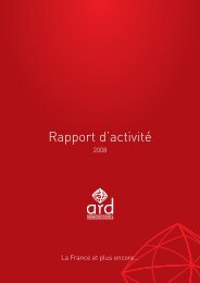 Rapport d'activité - Agence Régionale de Développement de ...