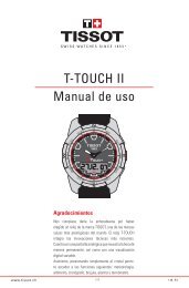 T-TOUCH II Manual de uso - Tissot