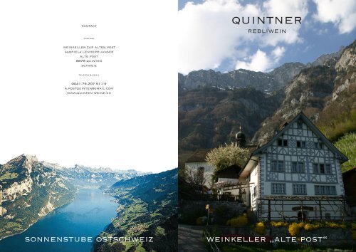 quintner - Weinkeller Alte Post Quinten