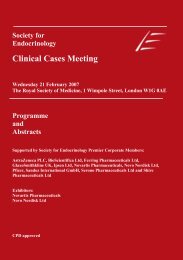 Clinical Cases Meeting - Society for Endocrinology