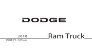 2010 Dodge Ram Truck Owner's guide