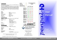 penpal-hd-user manual.format - Electronic Visuals