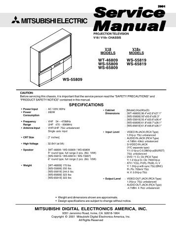 MITSUBISHI ELECTRIC Service Manual - diagramas.diagram...