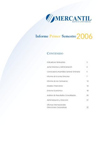 Informe Primer Semestre2006