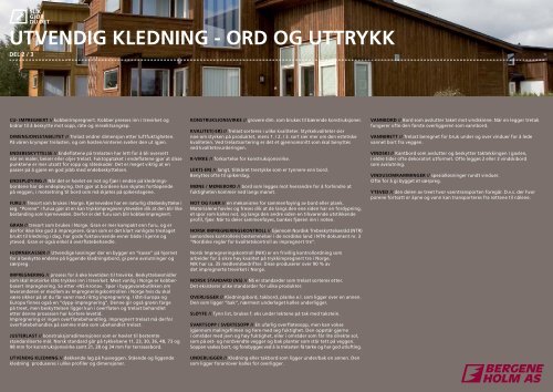 SETTE OPP UTVENDIG KLEDNING - Bergene Holm