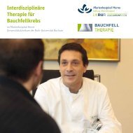 Interdisziplinäre Therapie für Bauchfellkrebs - Marienhospital Herne