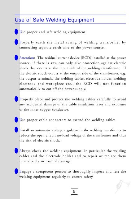 Electric Shock Hazard Of Manual Electric Arc Welding Work