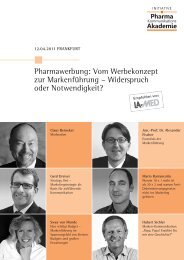 Pharmawerbung: Vom Werbekonzept zur Markenführung ...