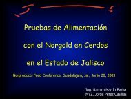 Pruebas de AlimentaciÃ³n con el Norgold en Cerdos en el Estado de ...