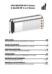 UFH MASTER RF 6 Zones & SLAVE RF 4 or 6 Zones - Purmo Radson