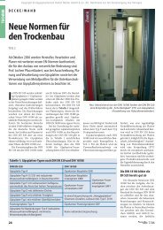 Neue Normen für den Trockenbau - VHT Darmstadt