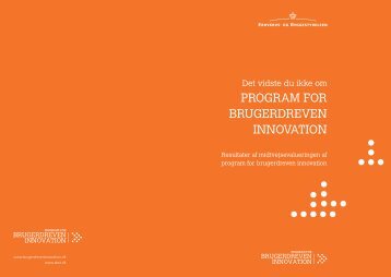 program for brugerdreven innovation - Erhvervsstyrelsen
