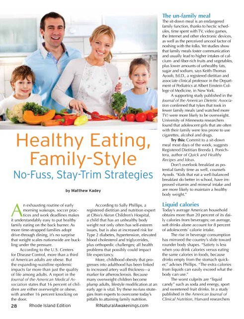 Family Health - Parent Directory - Natural Awakenings