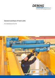 General overhaul of hoist units - Demag Cranes & Components