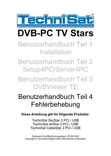 DVB-PC TV Stars - produktinfo.conrad.com