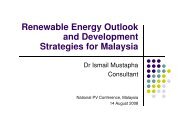 Dr Ismail Mustapha, Consultant to Ministry of Energy ... - mbipv project