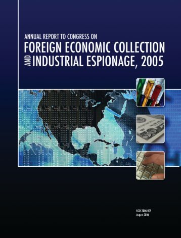 Foreign Economic Collection and Industrial Espionage, 2005