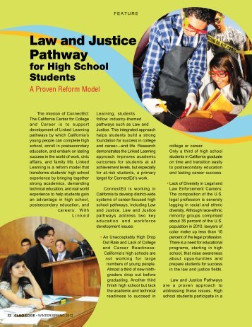 Law and Justice Pathway - ConnectEd California