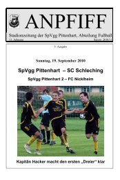 SpVgg Pittenhart â SC Schleching