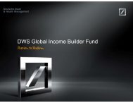 Presentation - DWS Investments