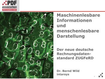 Maschinenlesbare Informationen und ... - PDF Association