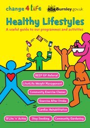 healthy lifestyles booklet - Burnley Borough Council