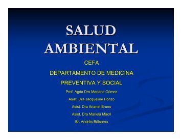 SALUD AMBIENTAL - Revista Virtual de Redesma