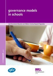 Governance models in schools - National Foundation for ...
