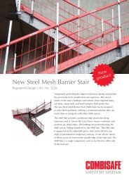 Steel Mesh Barrier Stairs Flyer - Combisafe