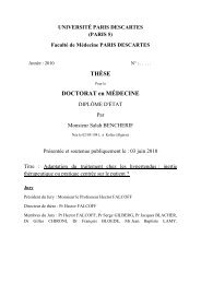 THÃSE DOCTORAT en MÃDECINE - ThÃ¨se IMG