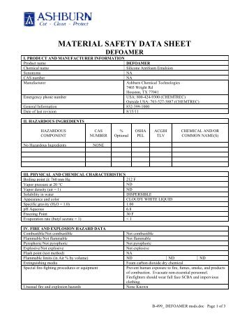 MSDS - Ashburn Chemical Technologies