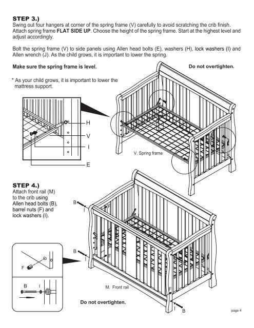 Crib (8701) - Assembly and Operation Manual - DaVinci Baby