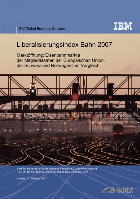 Eisenbahn-Regulierung in Europa - Deutsche Bahn AG