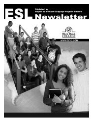 esl newsletter - Black Hawk College